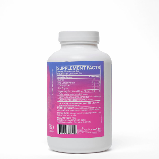 Microbiome Labs MegaPre 180 Caps 10% off RRP at HealthMasters Microbiome Labs Ingredients