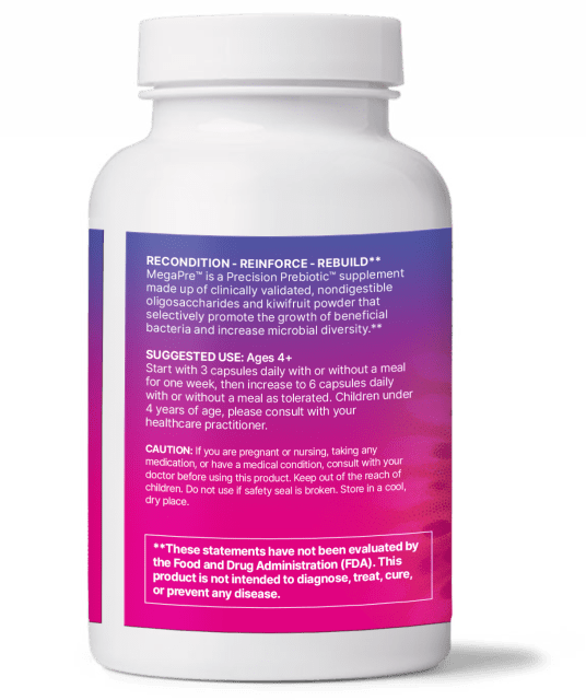 Microbiome Labs MegaPre DF 180 Caps 10% off RRP at HealthMasters Microbiome Labs Information