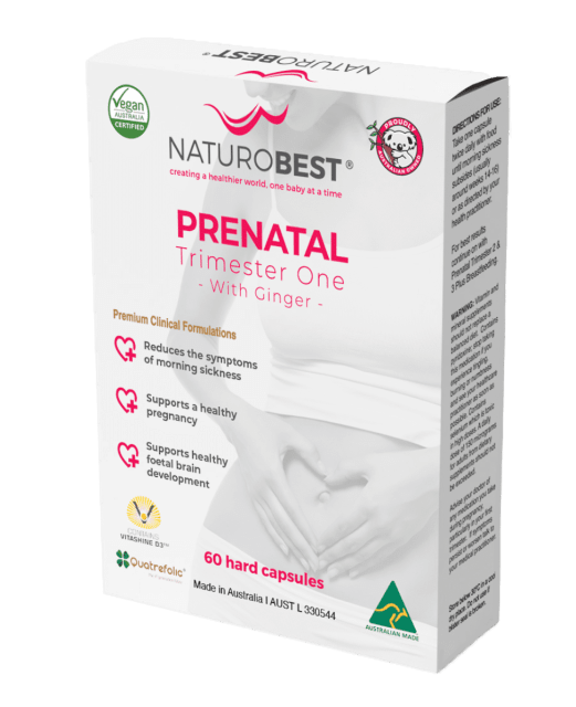 NaturoBest Prenatal Trimester One with Ginger 60caps 20% off RRP at HealthMasters NaturoBest