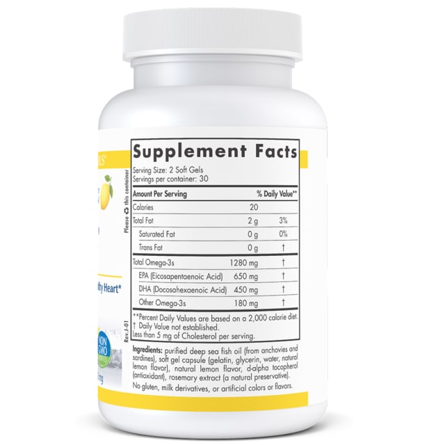 Nordic Naturals ProOmega 60 Capsules 15% off RRP at HealthMasters Nordic Naturals Ingredients