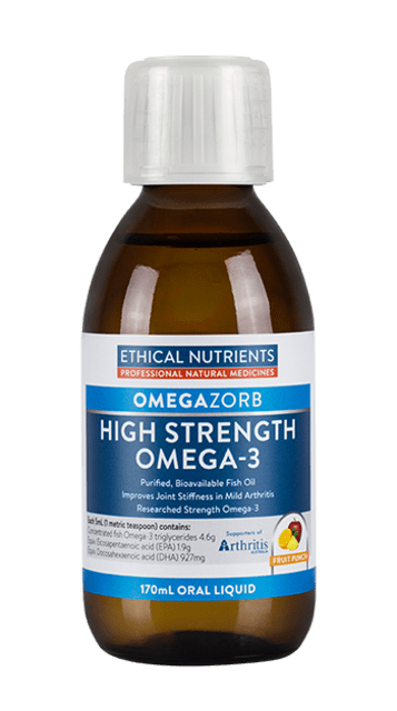 Ethical Nutrients OMEGAZORB High Strength Omega-3 Liquid (Fruit Punch) 170mL | HealthMasters