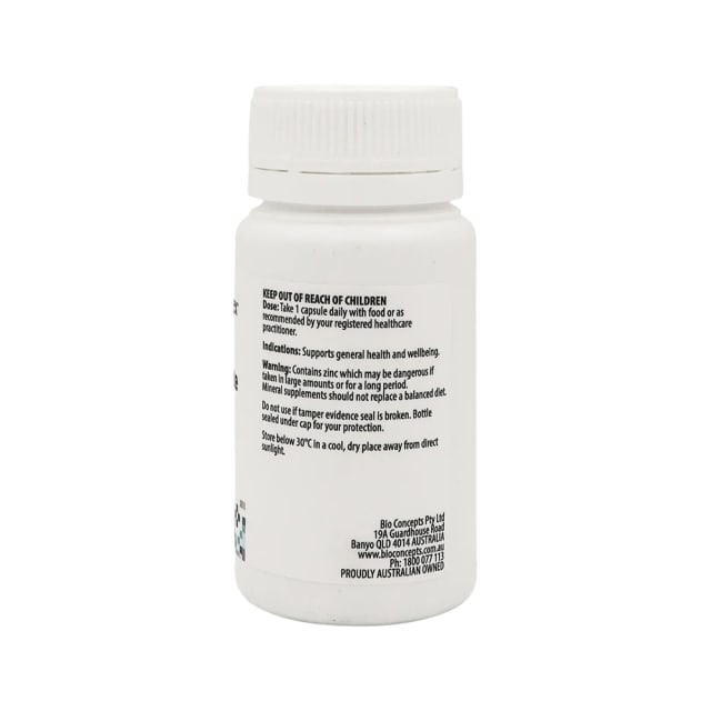 Orthoplex White Zinc Citrate 90 capsules 10% off RRP at HealthMasters Orthoplex White Bottle Info