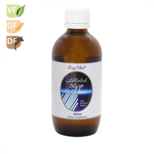 OxyMin Silver - Highly Concentrated Colloidal Silver 200ml 20% off RRP at HealthMasters Oxymin
