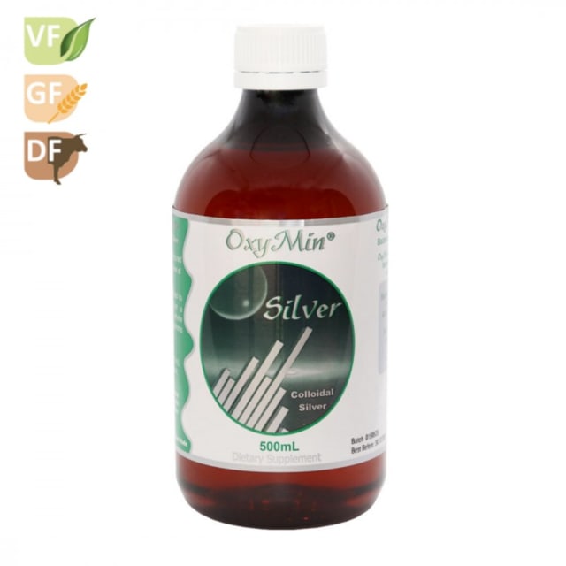 OxyMin Silver - Highly Concentrated Colloidal Silver 500ml 20% off RRP at HealthMasters Oxymin