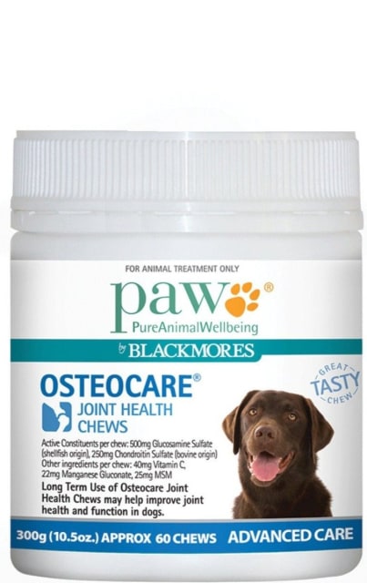 PAW By Blackmores OsteoCare Joint Health Chews 300g 10% off RRP at HealthMasters PAW by Blackmores
