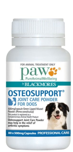 PAW By Blackmores OsteoSupport Joint Care For Dogs 80c 10% off RRP at HealthMasters PAW by Blackmores