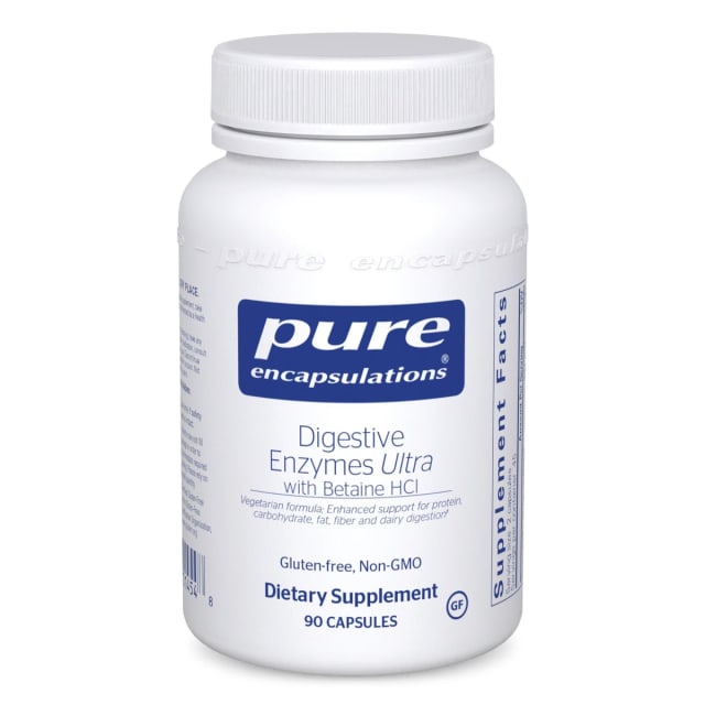Pure Encapsulations Digestive Enzymes Ultra with Betaine HCl 90 Capsules 10% off RRP at HealthMasters Pure Encapsulations