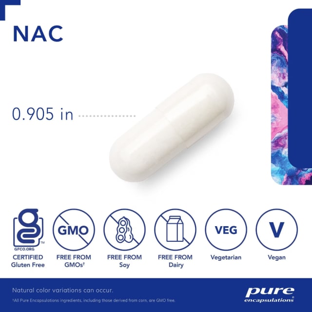 Pure Encapsulations NAC 900mg Caps 10% off RRP at HealthMasters Pure Encapsulations Capsule