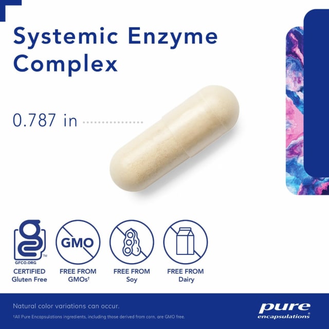 Pure Encapsulations Systemic Enzyme Complex 10% off RRP at HealthMasters Pure Encapsulations Capsule