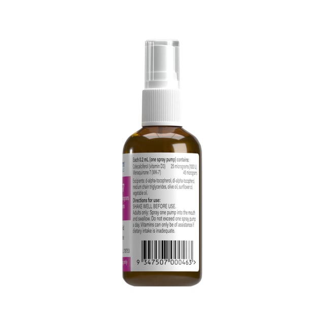 Spectrumceuticals D3 + MK-7 Spray Oral Liquid  10% off RRP at HealthMasters Spectrumceuticals Ingredients