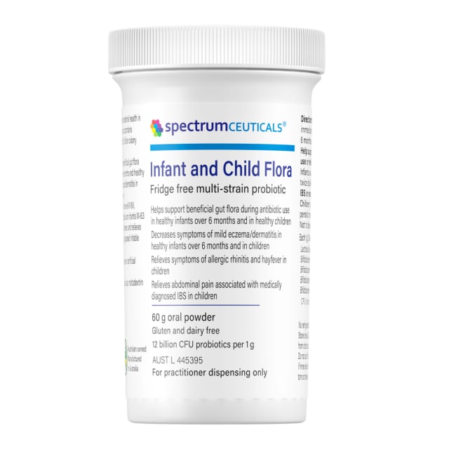 Spectrumceuticals Infant and Child Flora 60g Fridge Free 10% off RRP at HealthMasters Spectrumceuticals