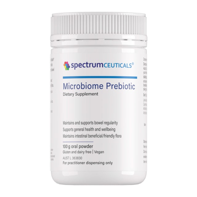 Spectrumceuticals Microbiome Prebiotic 100g 10% off RRP at HealthMasters Spectrumceuticals