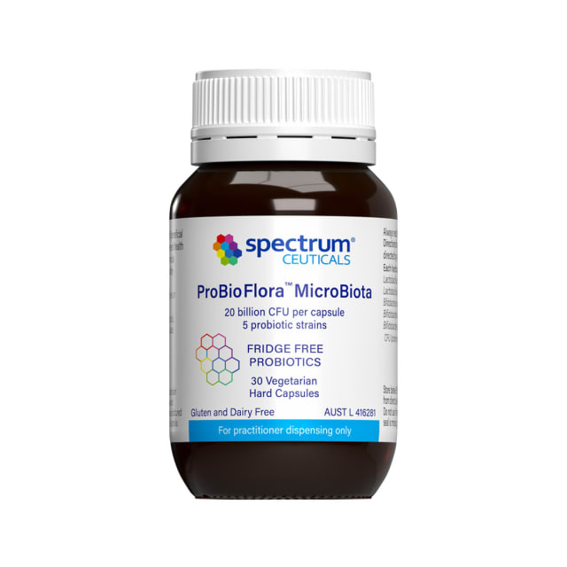 Spectrumceuticals ProBioFlora MicroBiota 30vc 10% off RRP at HealthMasters Spectrumceuticals
