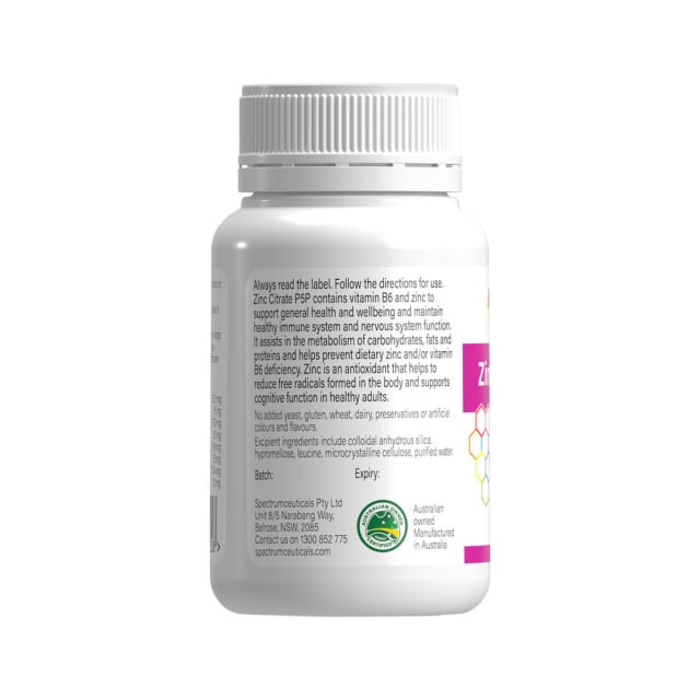 Spectrumceuticals Zinc Citrate 10% off RRP at HealthMasters Spectrumceuticals Information