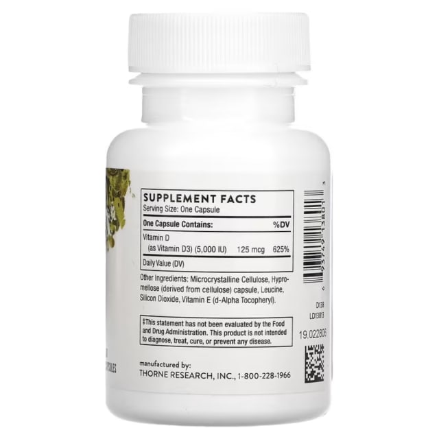 Thorne D 5,000 caps 10% off RRP at HealthMasters Thorne Label