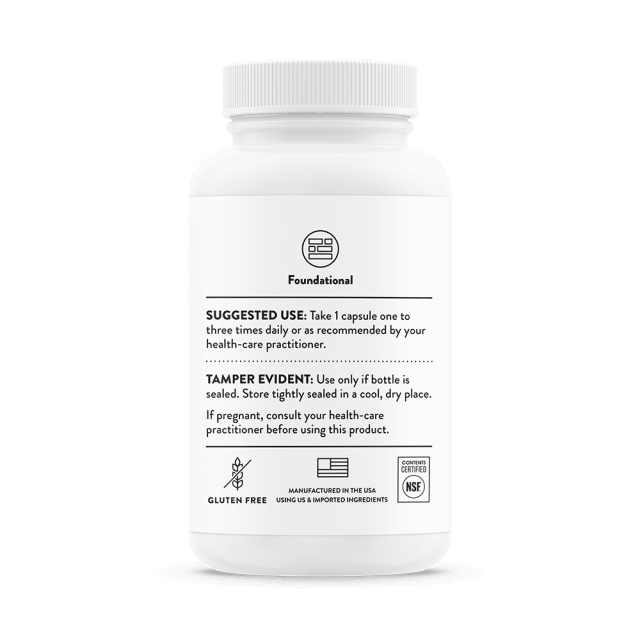2025 Label Thorne Copper Bisglycinate 60 Capsules Bottle Dose