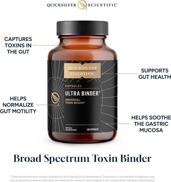 Quicksilver Scientific Ultra Binder 120 Capsules 10% off RRP at HealthMasters Quicksilver Scientific Features