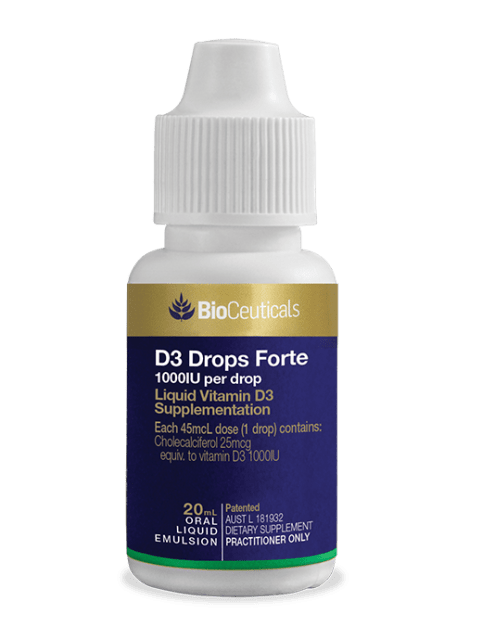BioCeuticals D3 Drops Forte 20mL liquid 10% off RRP | HealthMasters BioCeuticals