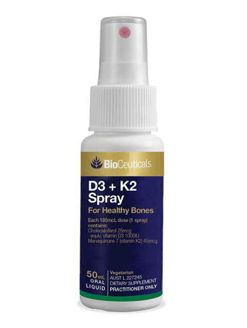 BioCeuticals D3 + K2 Spray 50mL liquid 10% off RRP | HealthMasters BioCeuticals