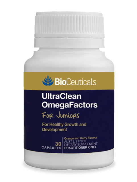 BioCeuticals UltraClean OmegaFactors for Juniors 60 softgel caps 10% off RRP | HealthMasters
