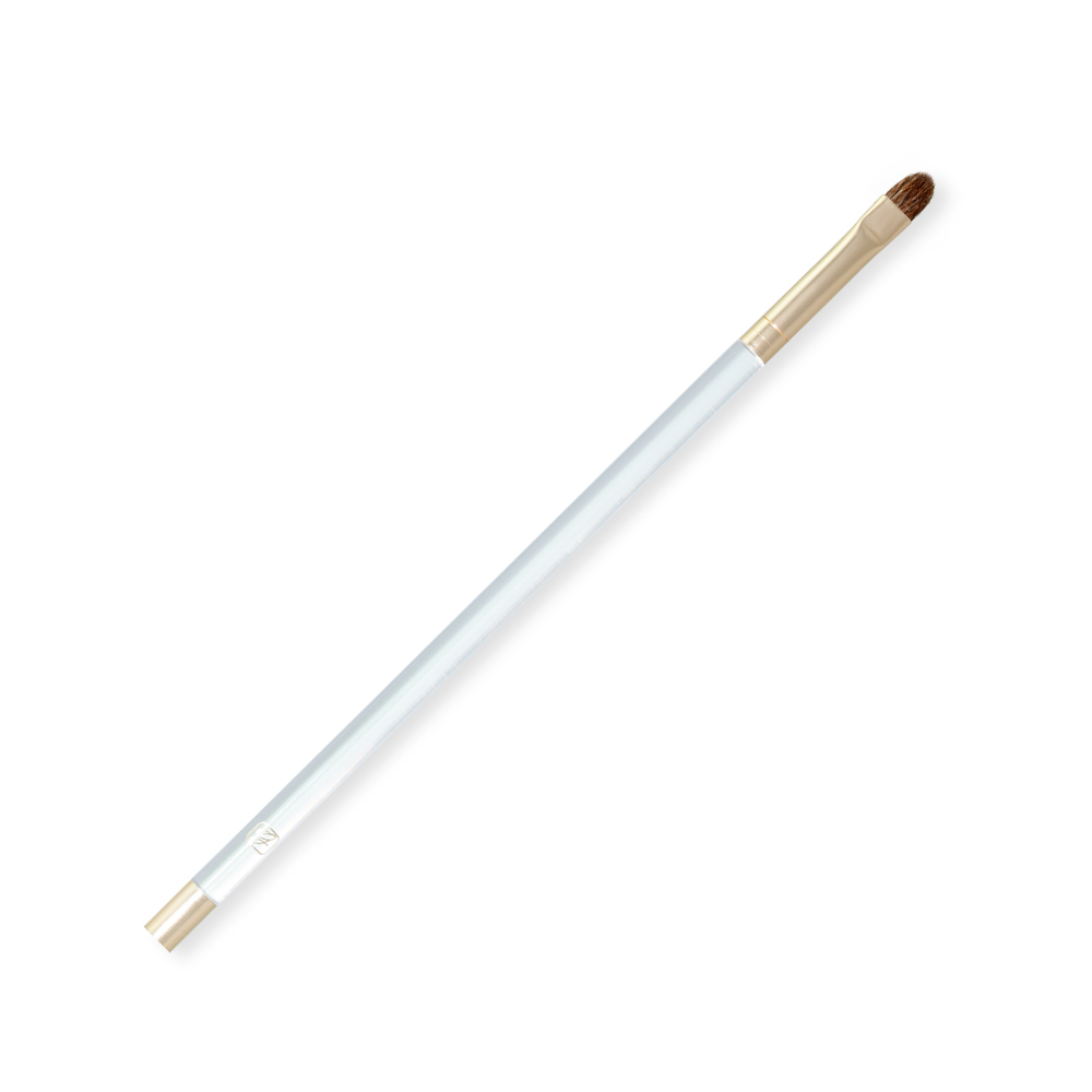 Acrylic handle lip brush with goat hair