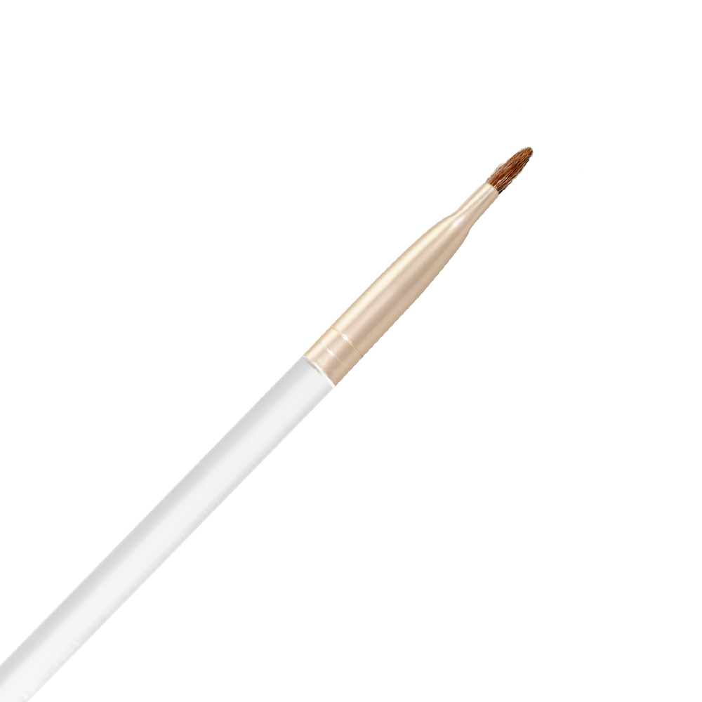 Acrylic handle lip brush with goat hair