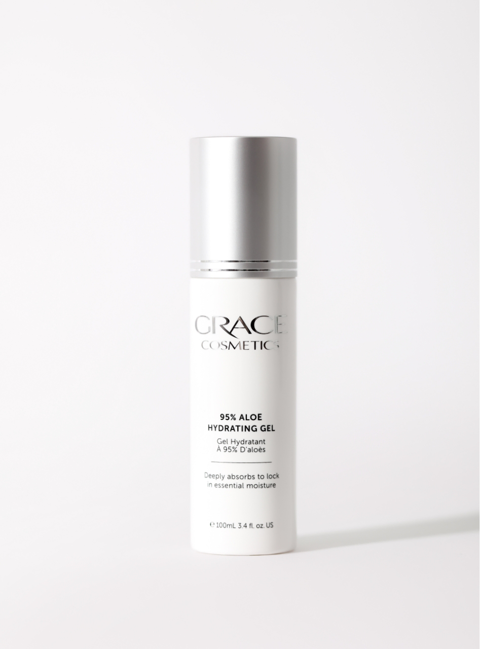 95% Aloe Hydrating Gel product shot on white background