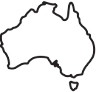 Australia map icon