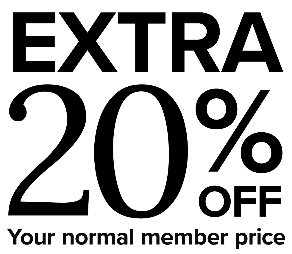Extra 20% off your normal member price