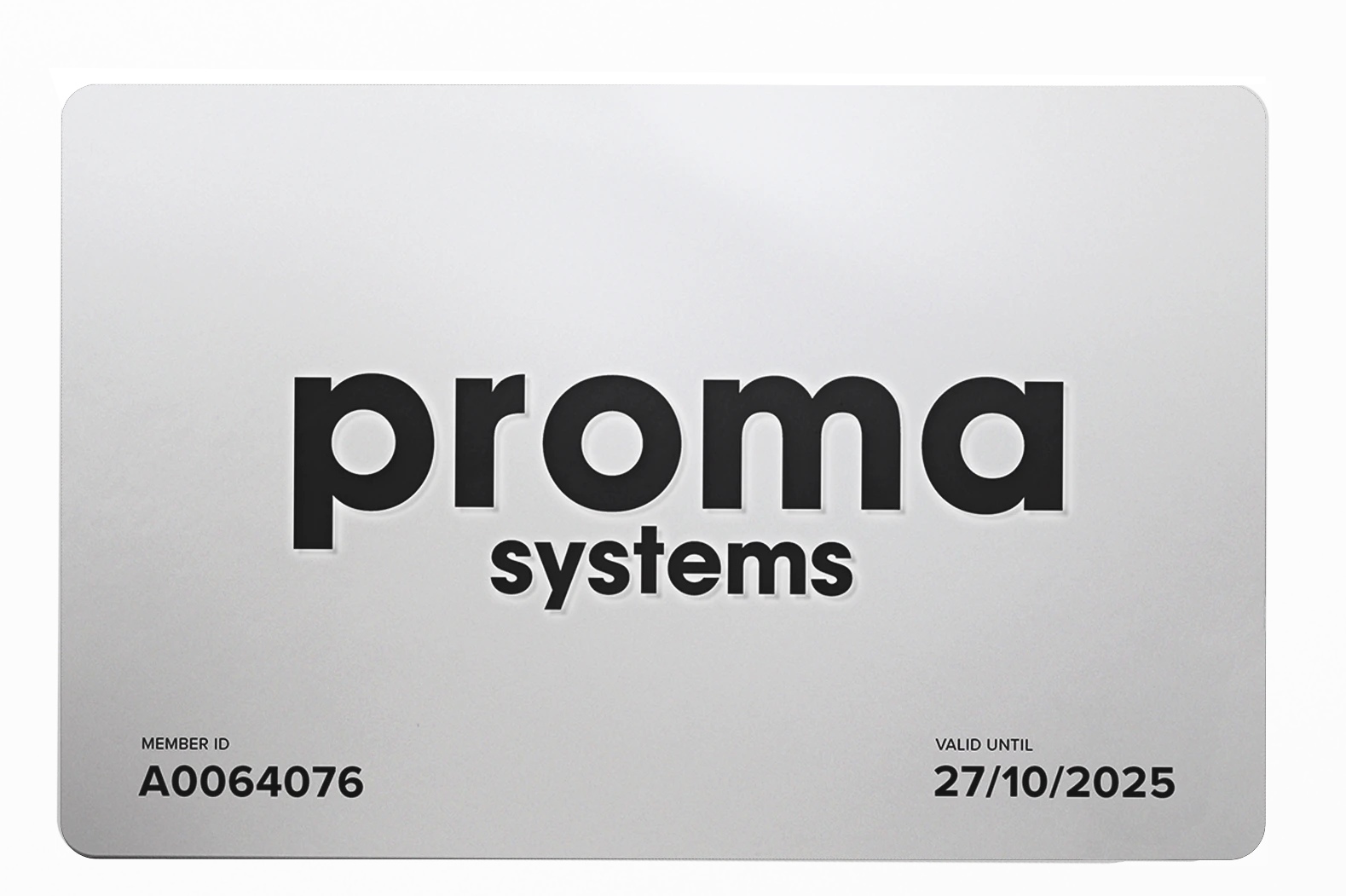 Proma member card