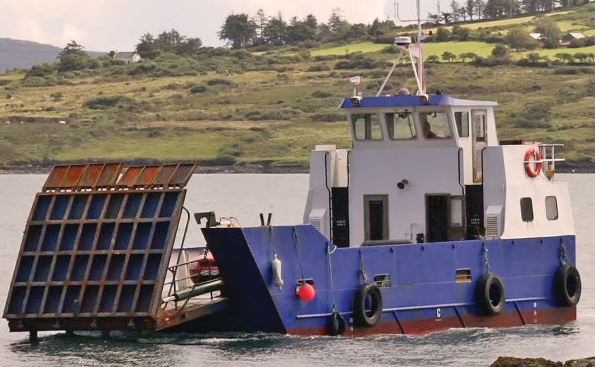 Barge in water