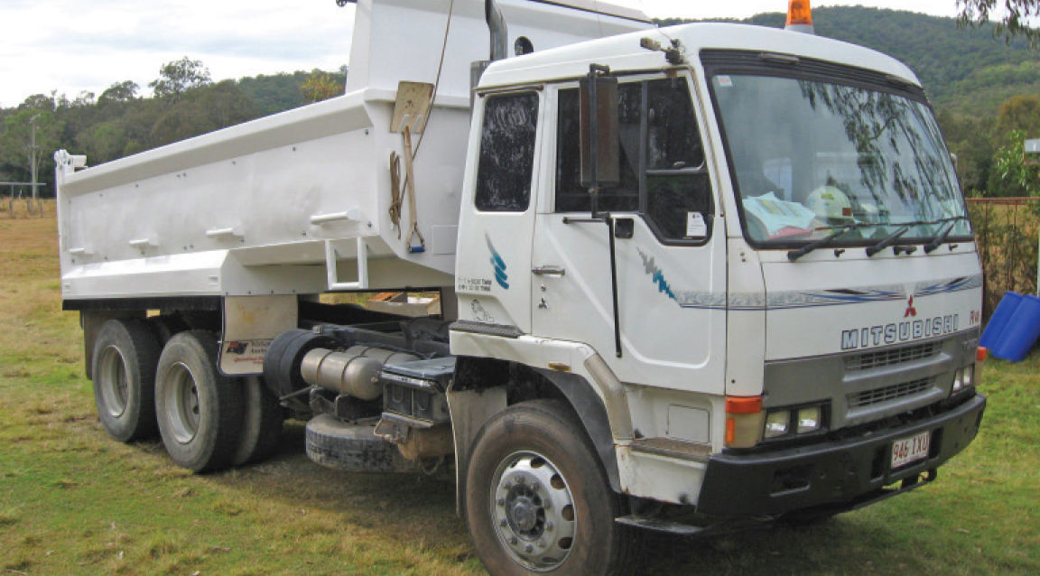 Truck on grass
