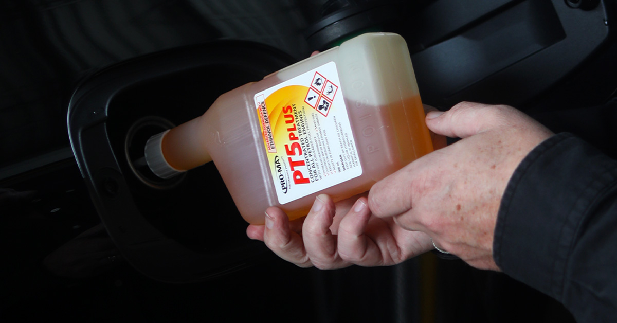 A 500ml bottle of PT5 Plus Petrol Treatment