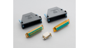 Model 3790 kit50 r 50 pin female d sub connector kit contains 2 female d sub connectors and 100 solder cup contacts 4713