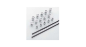 Model 4803 low noise coax cable kit w 15m 50ft of low noise cable 10 male bnc connectors 5 female bnc chassis mount connectors for models 82 485 590 595 7158 5045
