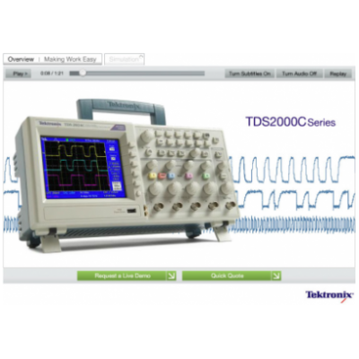 Tds2000c digital storage oscilloscope 4 5492