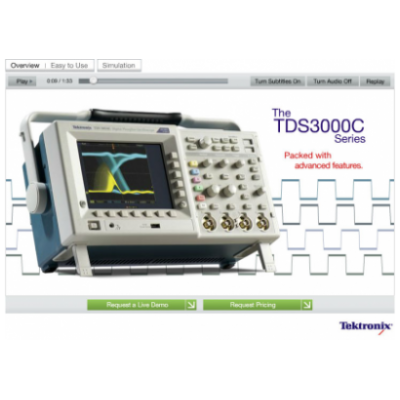 Tds3000c digital phosphor oscilloscope 2 5476