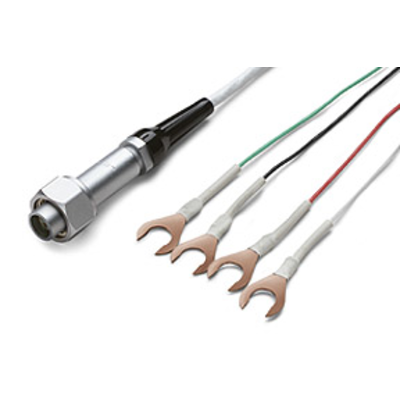 Model 2107 4 low thermal input cables terminated w a lemo connector on one end and 4 copper spade lugs on the other 12m 4ft for model 2182 4998