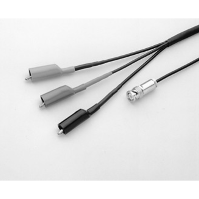 Model 237 alg 2 low noise triax input cable terminated w a 3 slot male triax connector on one end and 3 alligator clips on the other 2m 66ft for models 236 237 238 486 487 6514 6517a 6517b 4988