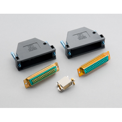 Model 3790 kit50 r 50 pin female d sub connector kit contains 2 female d sub connectors and 100 solder cup contacts 4713