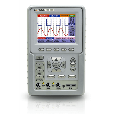 Gds 122 20mhz 2 channel handheld digital storage oscilloscope multimeter 11885