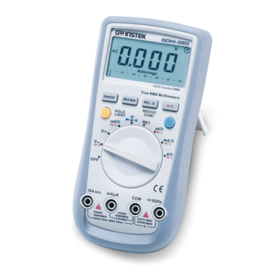 Gdm 360 6000 counts handheld digital multimeter with true rms measurement and rs 232c interface 11084