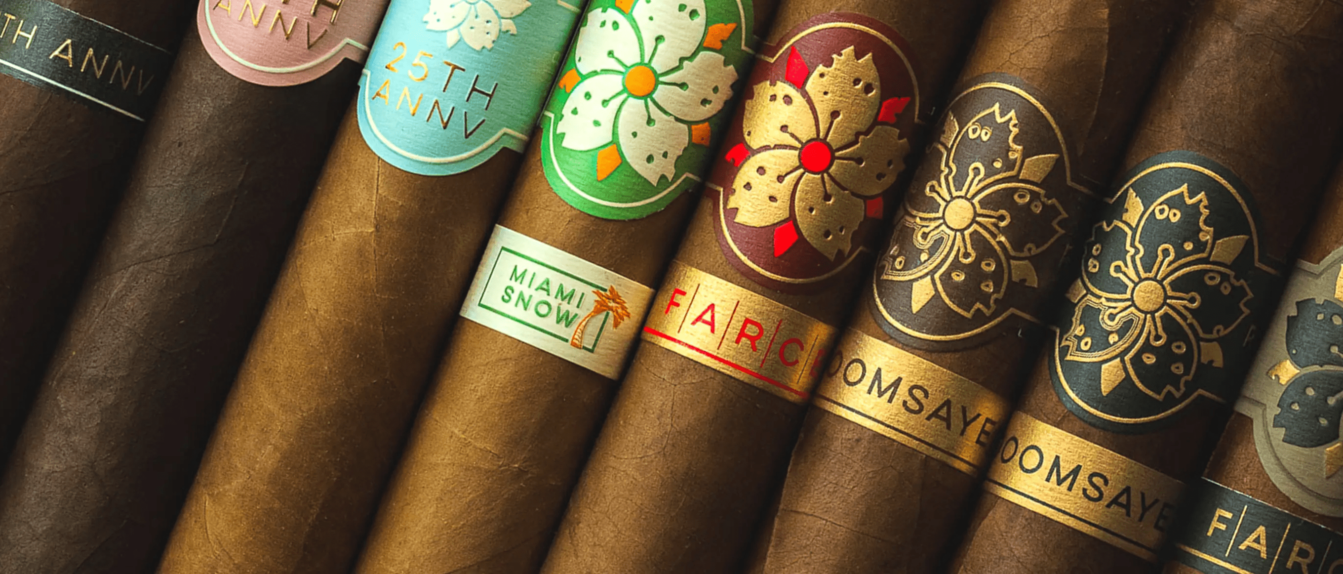 Photograph of various Room101 Cigars