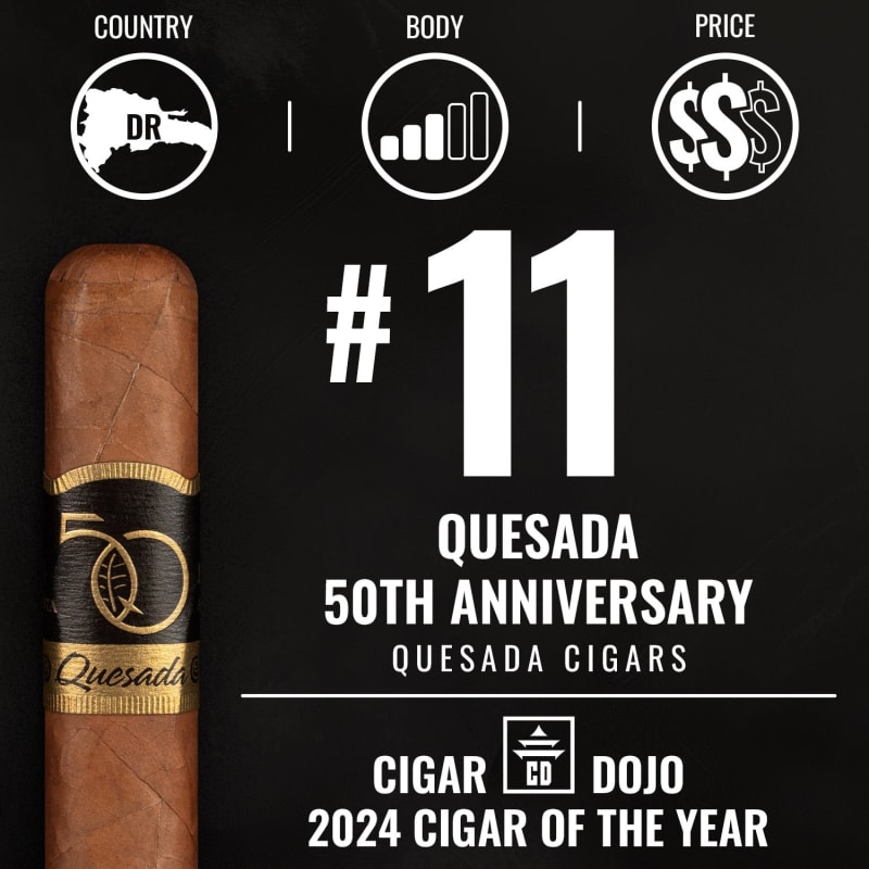 No. 11 Cigar of the Year 2024 – Quesada 50th Anniversary Image
