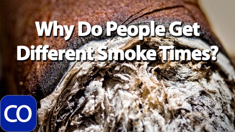 Why Do People Get Different Smoke Times? Image