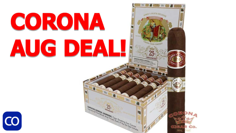 Corona AUG Deal! Romeo y Julieta Corona Cigar 25th Anniversary Toro Boxes Image