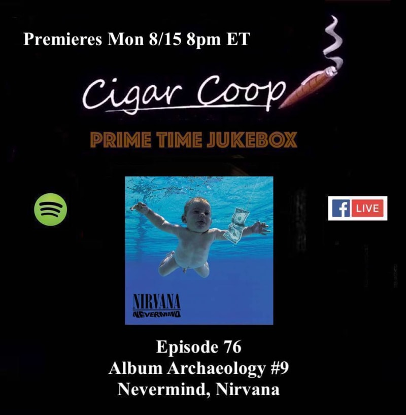 Announcement: Prime Time Jukebox Episode 76 – Album Archaeology #9: Nevermind, Nirvana Image