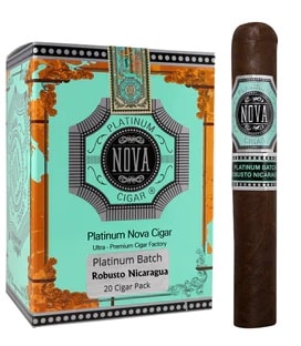 Cigar News: Platinum Nova Batch Robusto Nicaragua Launched at PCA 2022 Image