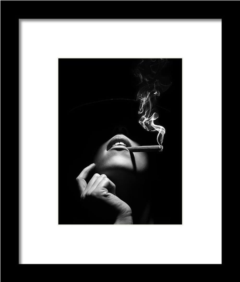 Woman Smoking Cigar