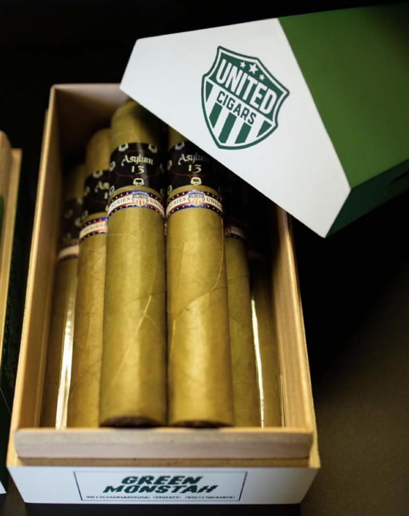 Cigar News: United Cigars and Asylum Cigars Team Up for Green Monstah Series Unidas Release Image